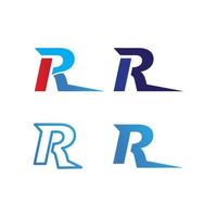 R Letter Arrow vector illustration icon font for business and corporate