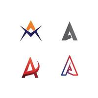 A Letter Logo Template shape and arrow design vector