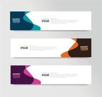 Vector Abstract Banner Design Web Template