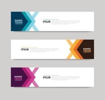 Vector Abstract Banner Design Web Template