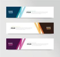 Vector Abstract Banner Design Web Template