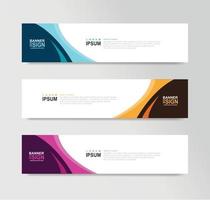 Vector Abstract Banner Design Web Template