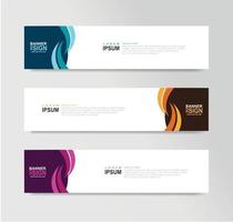 Vector Abstract Banner Design Web Template
