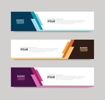 Vector Abstract Banner Design Web Template