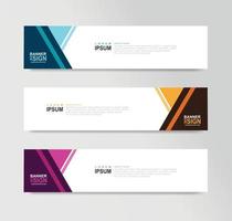 Vector Abstract Banner Design Web Template