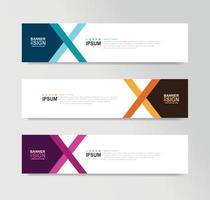 Vector Abstract Banner Design Web Template