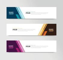 Vector Abstract Banner Design Web Template