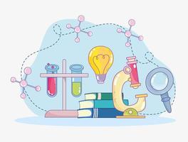 science education equipment vector