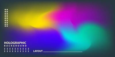 Abstract Modern gradient Hologram Background vector