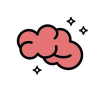 Brain Mindset icon vector design illustration