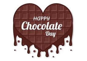 Happy Chocolate Day Celebration Vector Illustratio