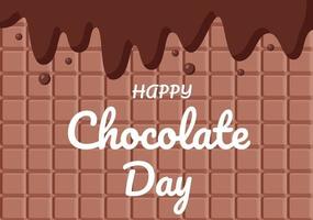 Happy Chocolate Day Celebration Vector Illustratio