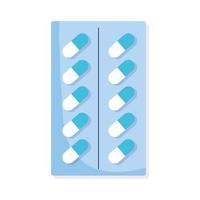 capsules packaging medicaments vector