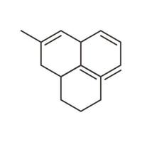 estructura química molécula ciencia estilo de línea vector