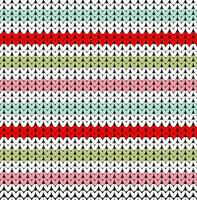 Seamless knitted color lines pattern vector illustration