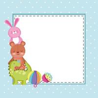 kids toys poster vector