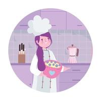 cook dessert cooking vector