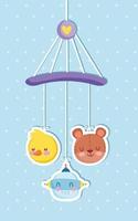 toy mobile crib vector