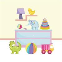 toys furniture room vector