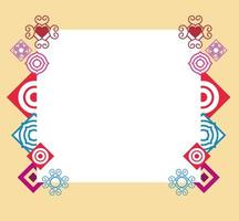geometric and abstract elements decoration blank banner vector