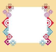 geometric and abstract elements decoration blank banner vector