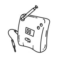 Transmitter Icon. Doodle Hand Drawn or Outline Icon Style vector