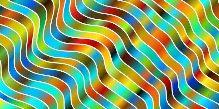 Light Blue, Yellow vector template with lines. Illustration in abstract style with gradient curved. Template for cellphones.