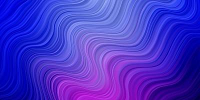 Light Blue, Red vector backdrop with bent lines. Abstract illustration with bandy gradient lines. Pattern for booklets, leaflets.