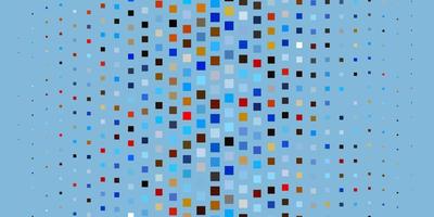 Light Blue, Yellow vector layout with lines, rectangles. Rectangles with colorful gradient on abstract background. Pattern for commercials, ads.