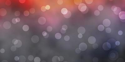 Dark Blue, Yellow vector template with circles. Abstract colorful disks on simple gradient background. Design for your commercials.