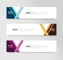 Vector Abstract Banner Design Web Template