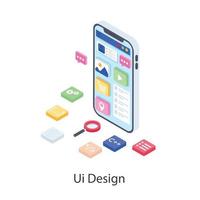 Ui Design and Development vector