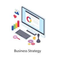 conceptos de estrategia empresarial vector