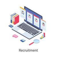 Trending Recruitment Elements vector