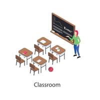 Educational Classroom Concepts vector