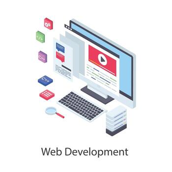 conceptos de desarrollo web vector