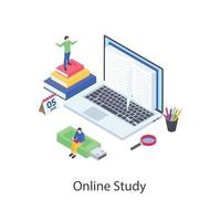 Online Education and Study vector