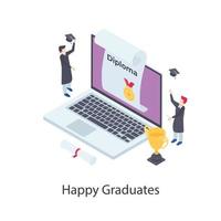 Trending Happy Graduates vector