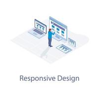 Web Responsive Design vector