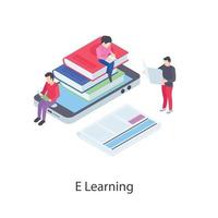 E Learning Concepts vector