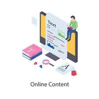 Online Content and Blogging vector