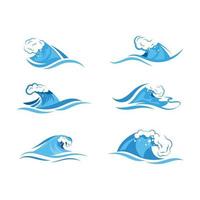 Water wave icon vector design