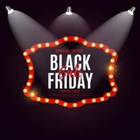 Black Friday Sale Banner Template. Vector Illustration