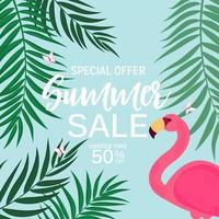 Abstract Summer Sale Background. Vector Illustration