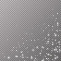 Sparks glitter special light effect on transparent background. Realistic Vector illustration for Your Design