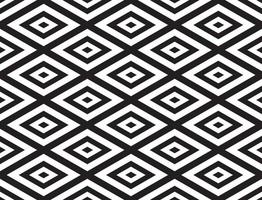 Black and White Geometric Abstract Background Seamless Pattern. Vector Illustration