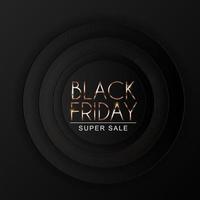 Black Friday Sale Banner Template. Vector Illustration