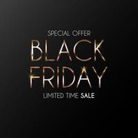 Black Friday Sale Banner Template. Vector Illustration