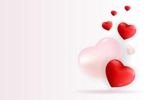 Valentine's Day Love and Feelings Background Design. Vector illustration