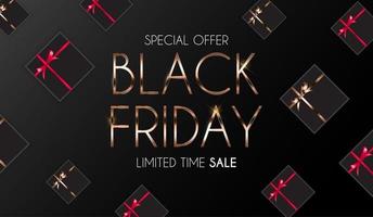 Black Friday Sale Banner Template. Vector Illustration